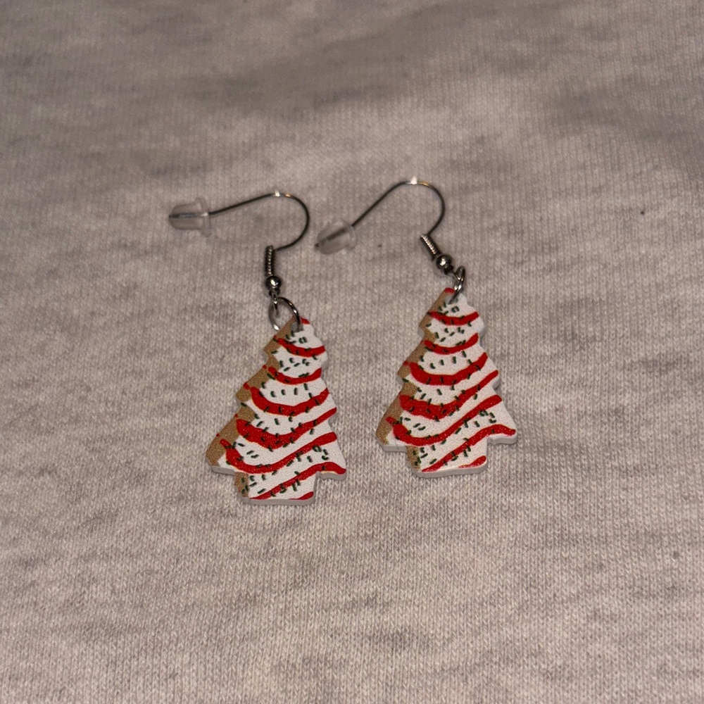 Festive Christmas Tree Earrings